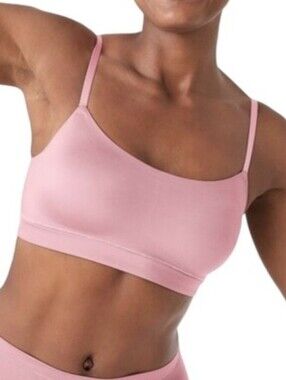 TRUE and CO Eco Shine Scoop Neck Bra Pink L